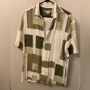 Mens Zara Short Sleeve Button Down